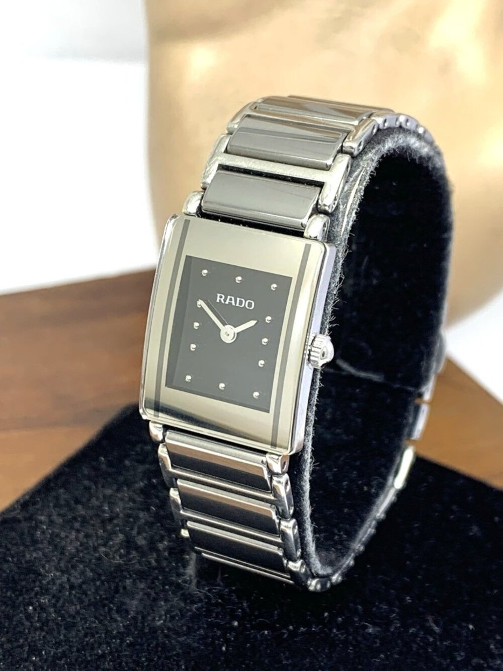 Rado Women's Watch 153.0488.3 Diastar Swiss Quartz Gray Titanium Tank 18mm